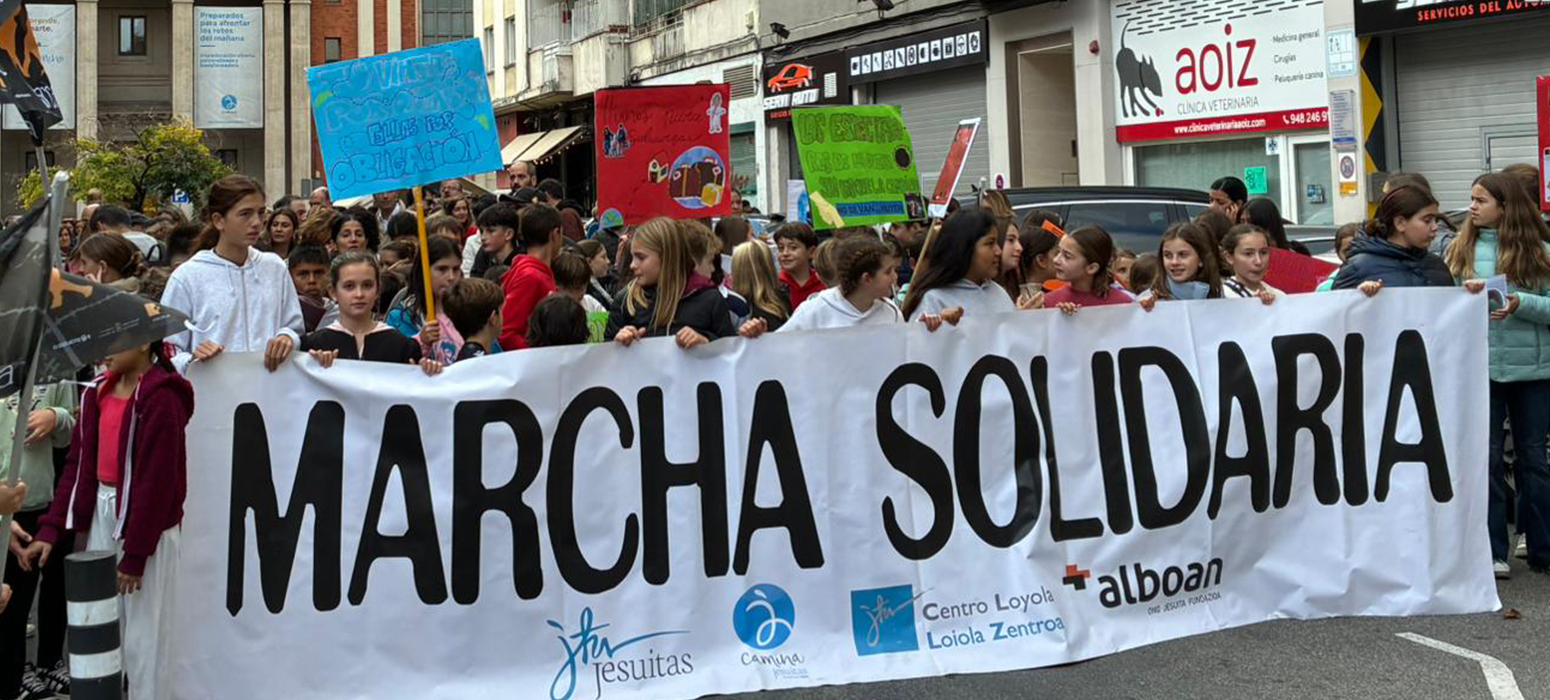 Marcha solidaria en Pamplona
