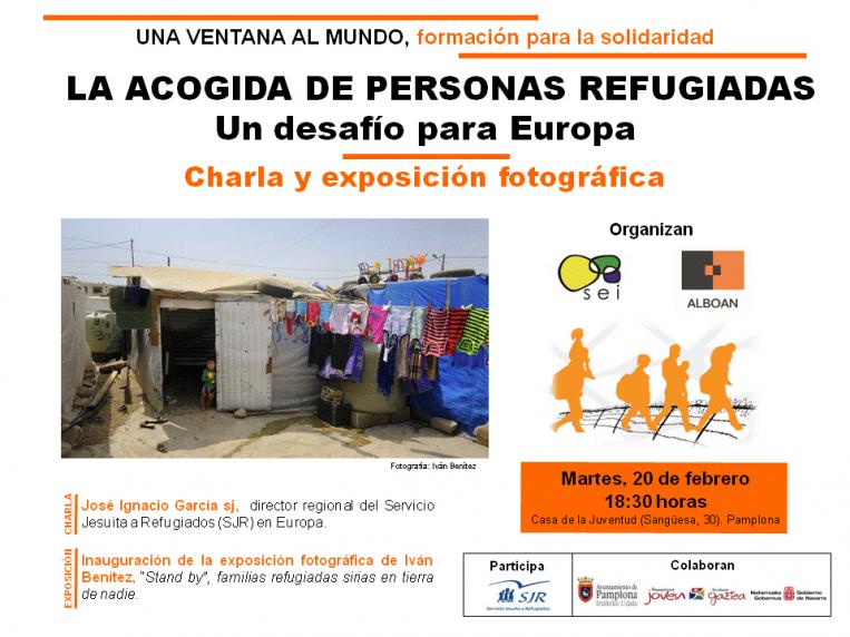 Charla y exposición en Pamplona sobre la acogida de personas refugiadas