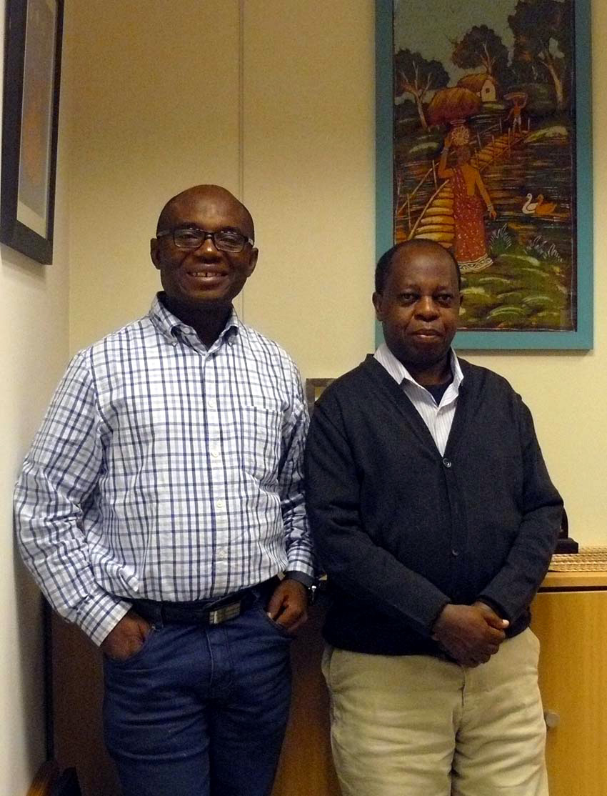 Charles Chilufya sj y Rigobert Minani sj 