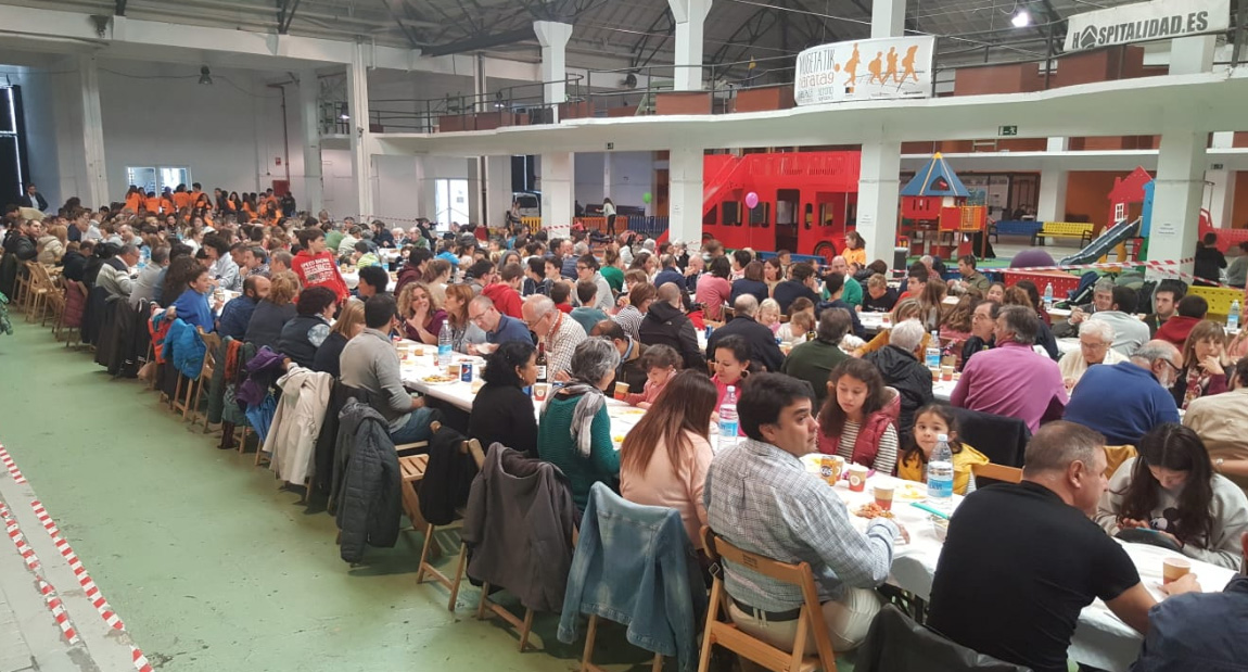 Canasa Logística, Carretilla, Señorío de Sarria, NYASA, Chocolates Subiza, PTV Pamplona, Insalus, Muxote Potolo Bat y CYC colaboran con la Comida Solidaria